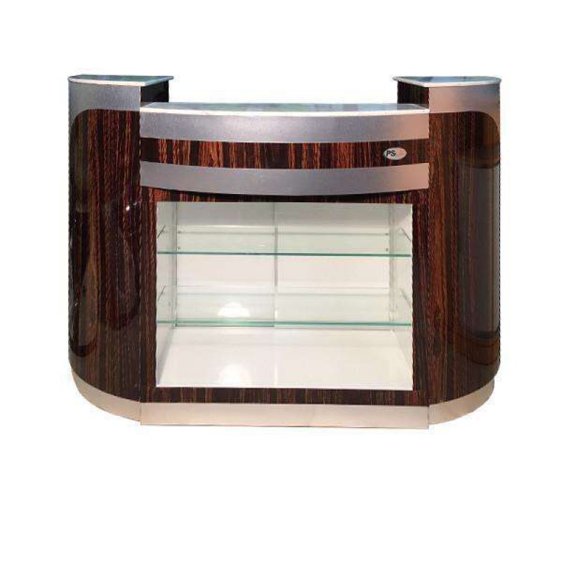 SPA Reception Desk, Cherry.Aluminum, C-209CA (NOT Included Shipping Charge)